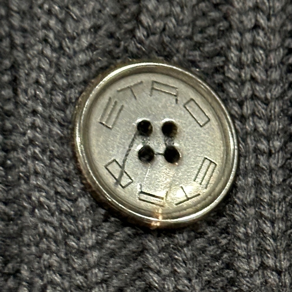 Etro Milano Men's Black Ribbed Wool Sweater - Picture 4 of 10